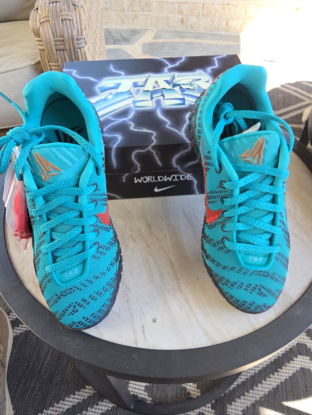 (Brand New In Box)Nike Jordan AJ 3 (GS) Box Label — Turbo Green & University Red